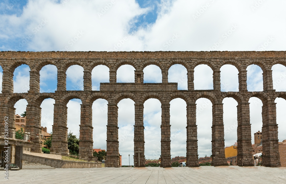 Beautiful, Roman Aqueduct in Segovia