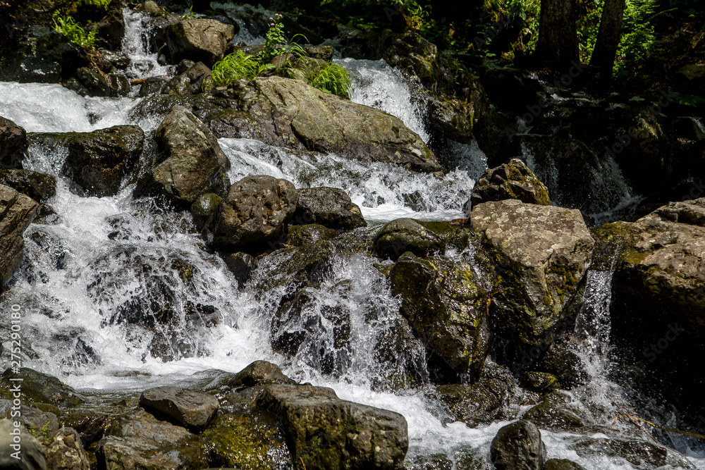 beautiful ripples of a milky waterfall beautiful ripples of a milky waterfall