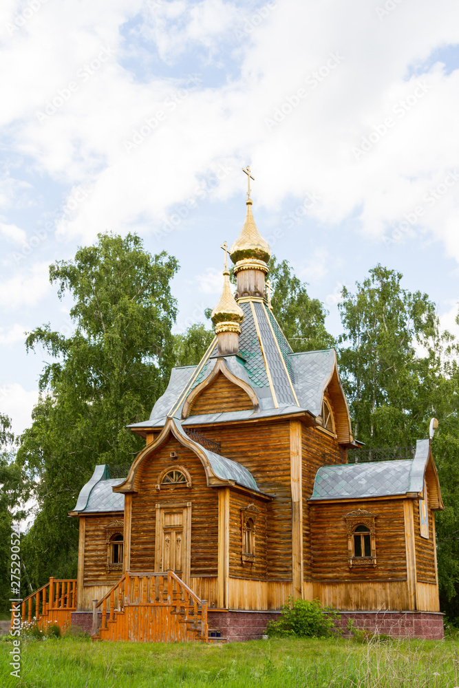 church in an orthodox monastery in sibir