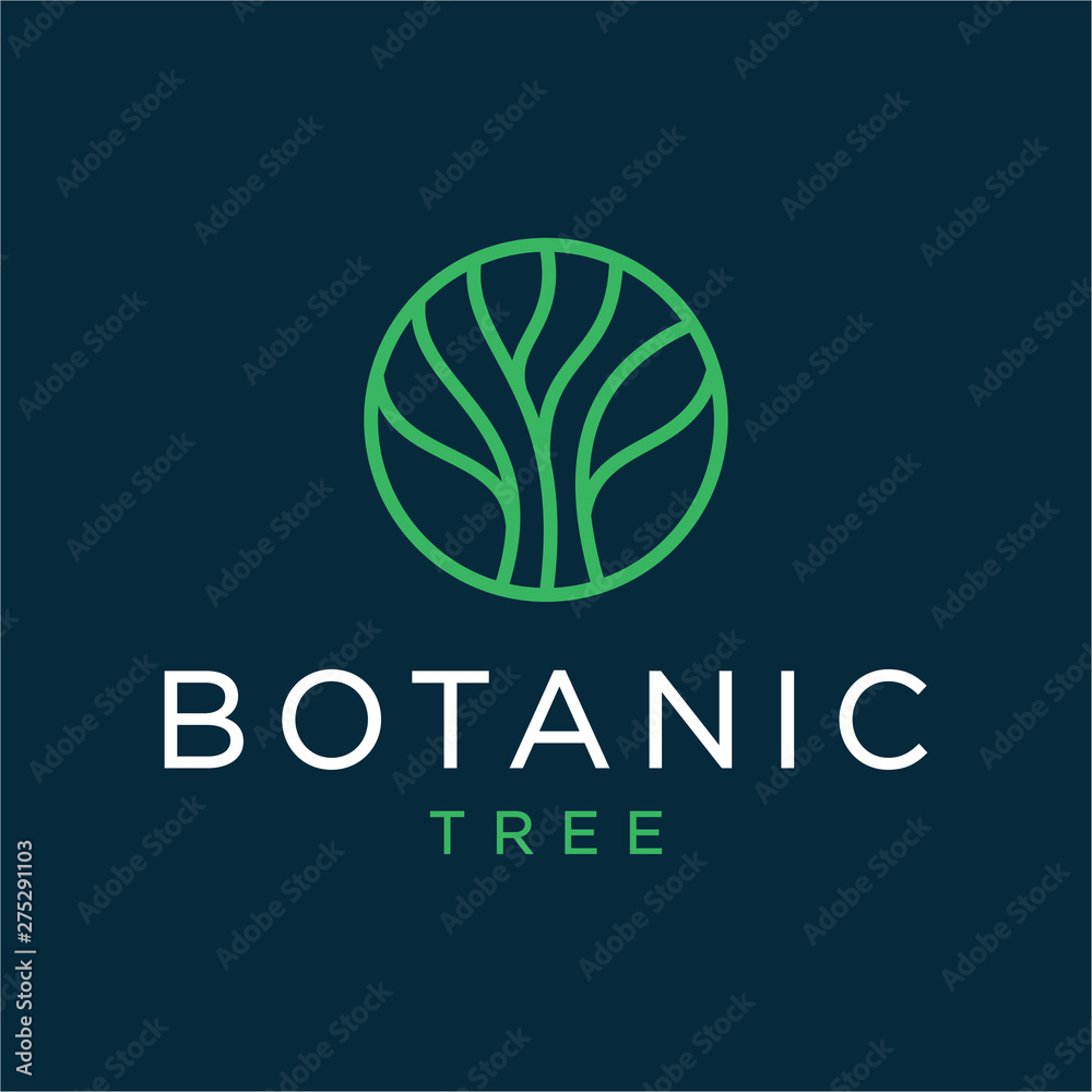 Obraz premium Tree logo design concept. Universal tree logo.