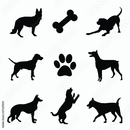Dog icon design concept.