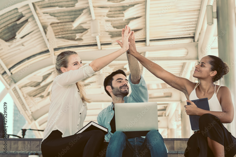 Fototapeta premium Handshake.Business people joining hands.Business teamwork handshake show for success business.