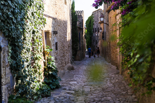 Narrow streets of a European village