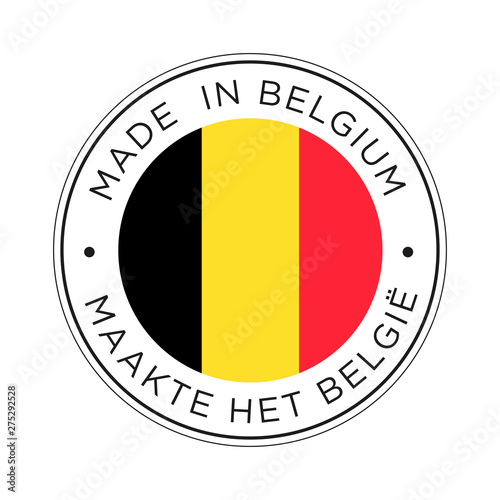 Made in Belgium flag icon.