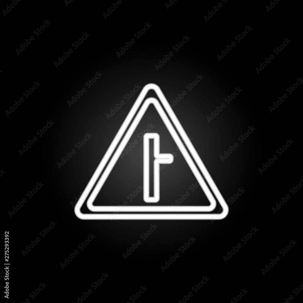 sign trolls neon icon. Elements of road sign set. Simple icon for websites, web design, mobile app, info graphics sign trolls neon icon. Elements of road sign set. Simple icon for websites, web design, mobile app, info graphics