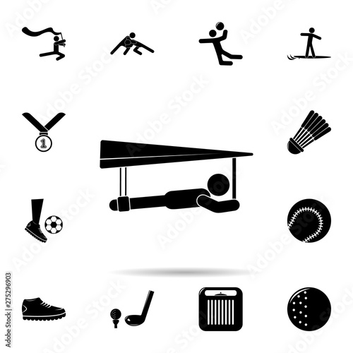 hang-glider icon. Universal set of Sport for website design and development, app development