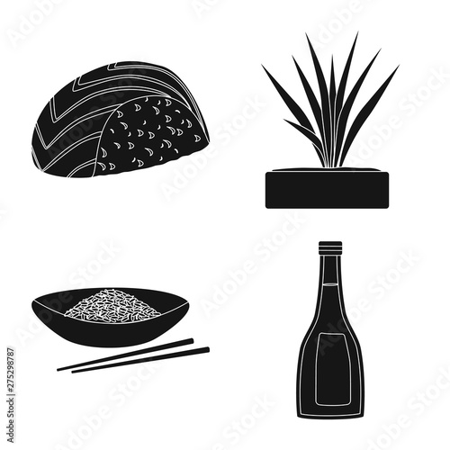 Vector design of diet and cooking sign. Collection of diet and organic stock vector illustration.