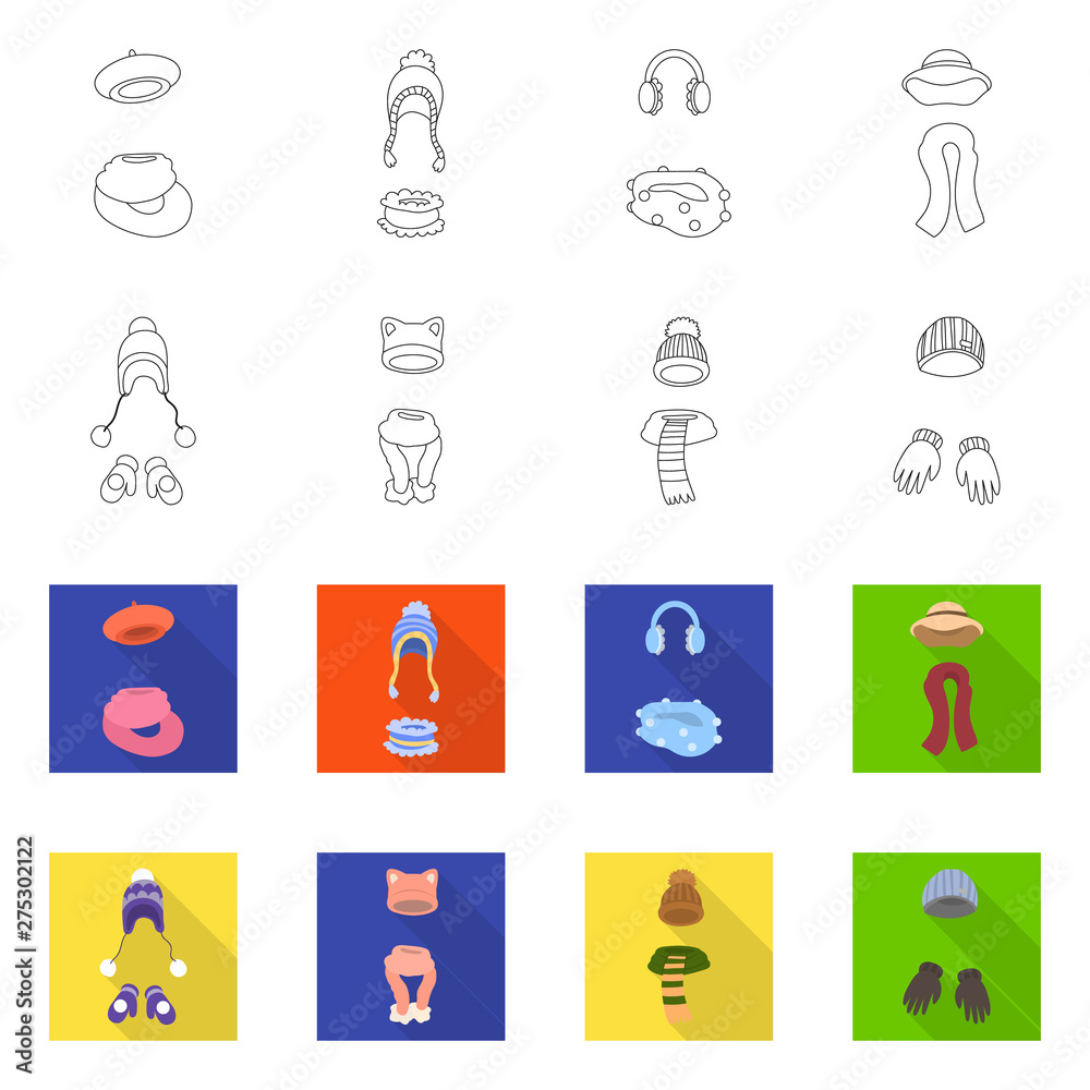 Vector design of clothes and texture logo. Set of clothes and weather stock symbol for web. Vector design of clothes and texture logo. Set of clothes and weather stock symbol for web.