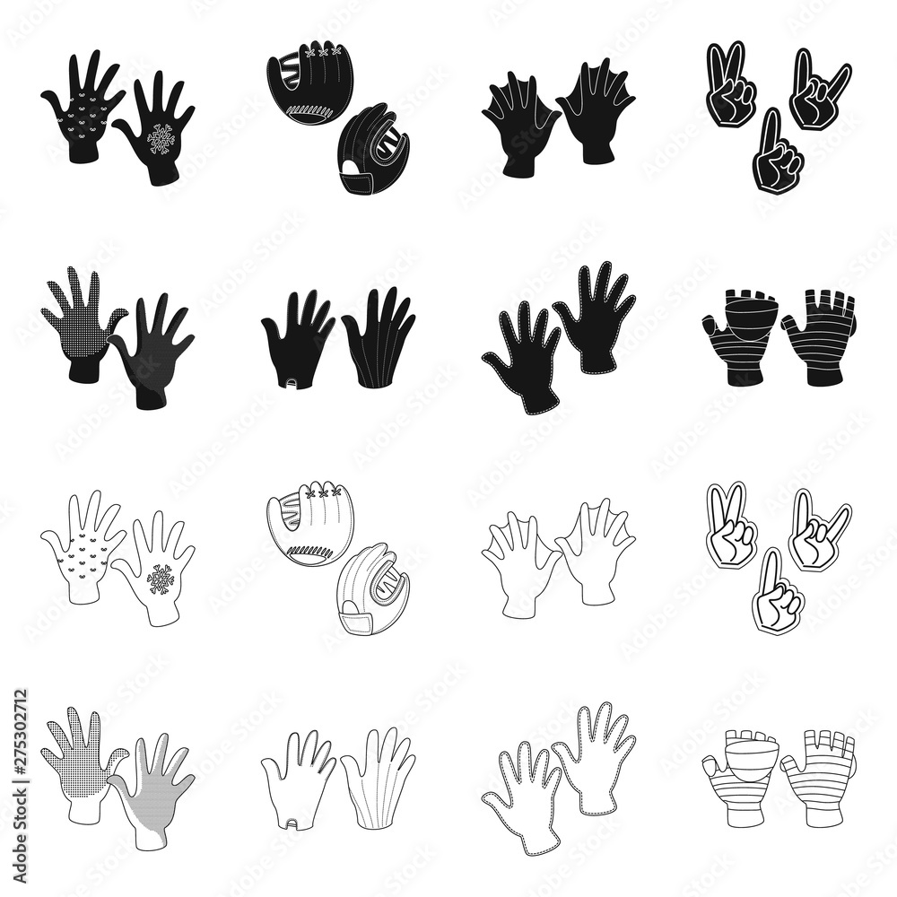 Isolated object of silhouette and safety logo. Collection of silhouette and comfort stock symbol for web. Isolated object of silhouette and safety logo. Collection of silhouette and comfort stock symbol for web.