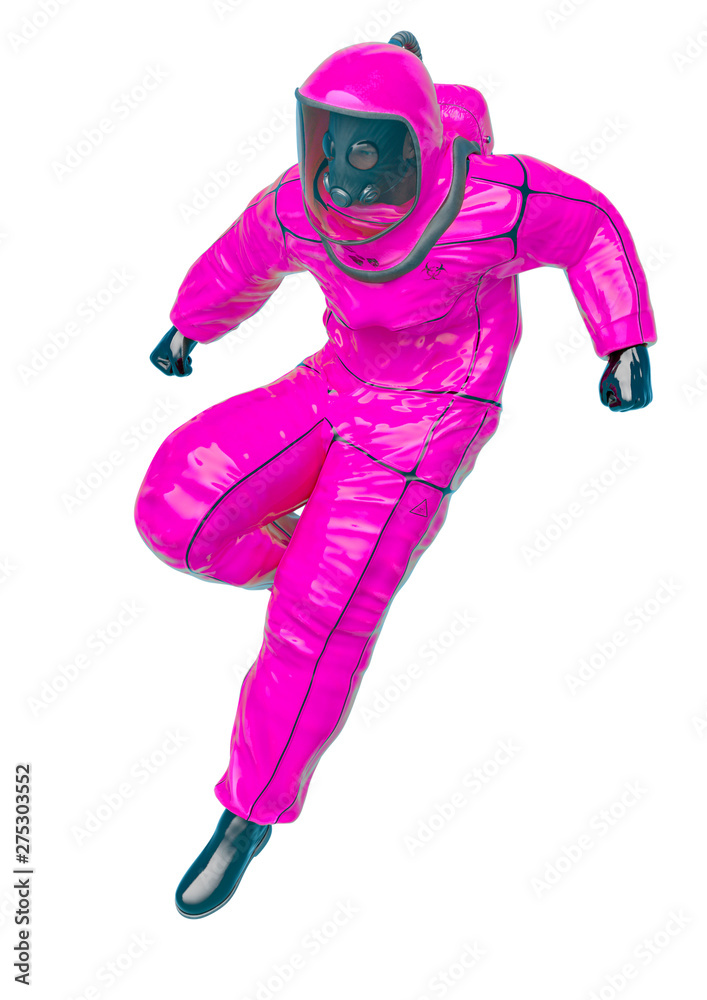 bio hazard man landing in a white background bio hazard man landing in a white background