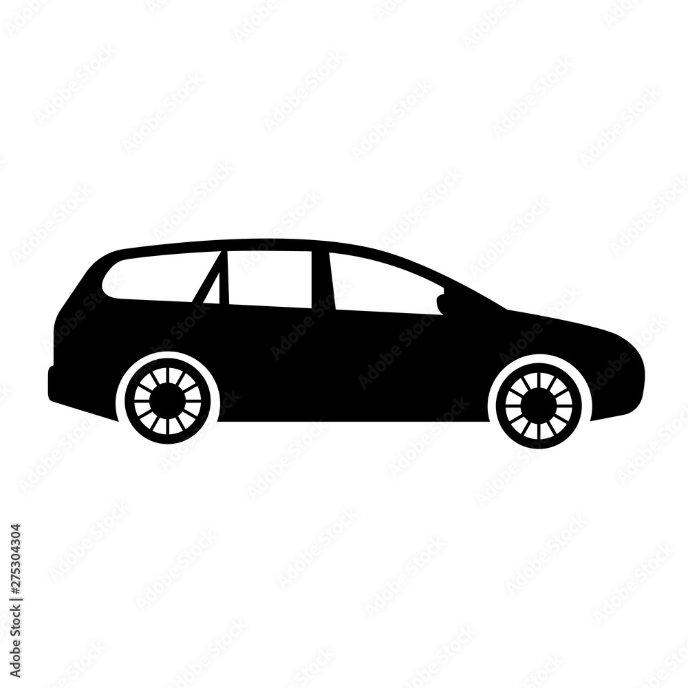 Crossover car icon vector. Crossover symbol illustration. Crossover car icon vector. Crossover symbol illustration.