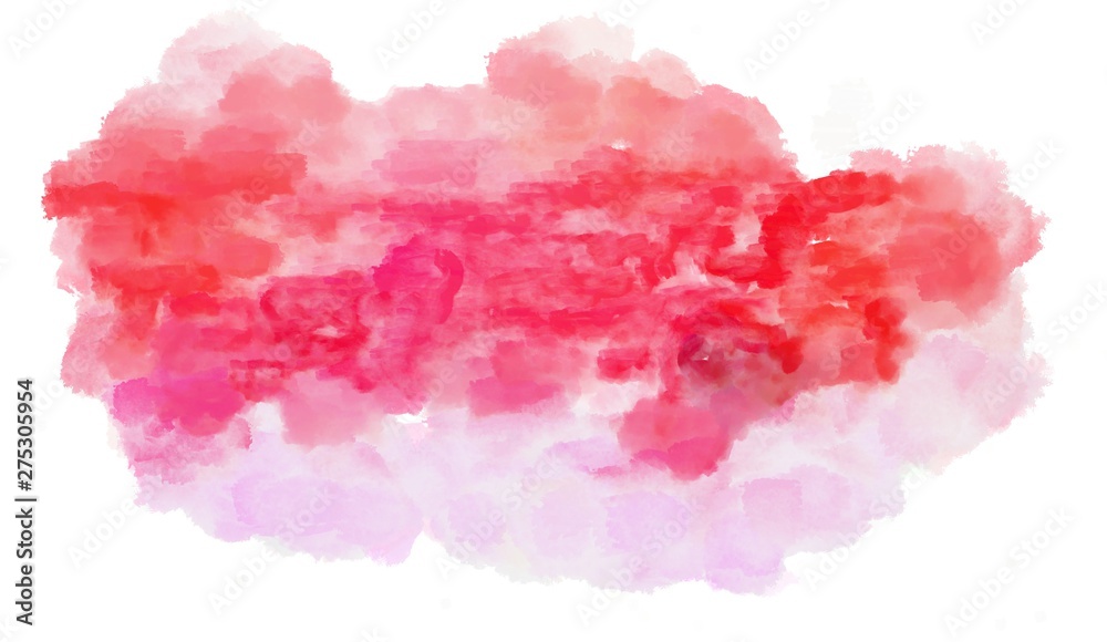 light coral, crimson and misty rose watercolor graphic background illustration. painting can be used as graphic element or texture