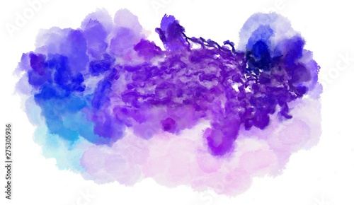lavender blue, lavender and blue violet watercolor graphic background illustration. painting can be used as graphic element or texture