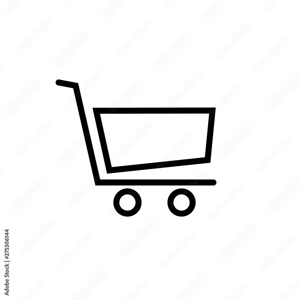 Shopping cart icon. Vector illustration. Shopping cart icon. Vector illustration.