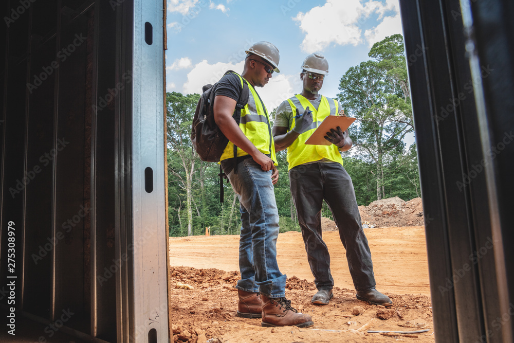 Construction worker on job site Construction worker on job site