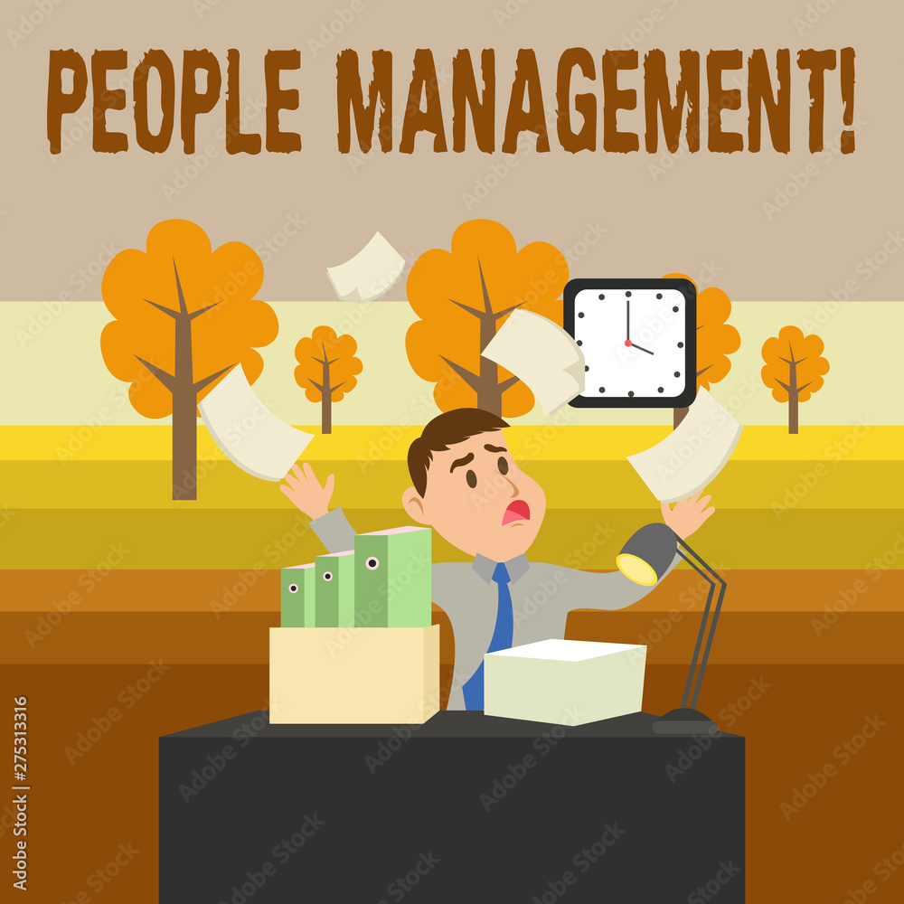 Conceptual hand writing showing People Management. Concept meaning process of unlocking and channelling employees potential Conceptual hand writing showing People Management. Concept meaning process of unlocking and channelling employees potential