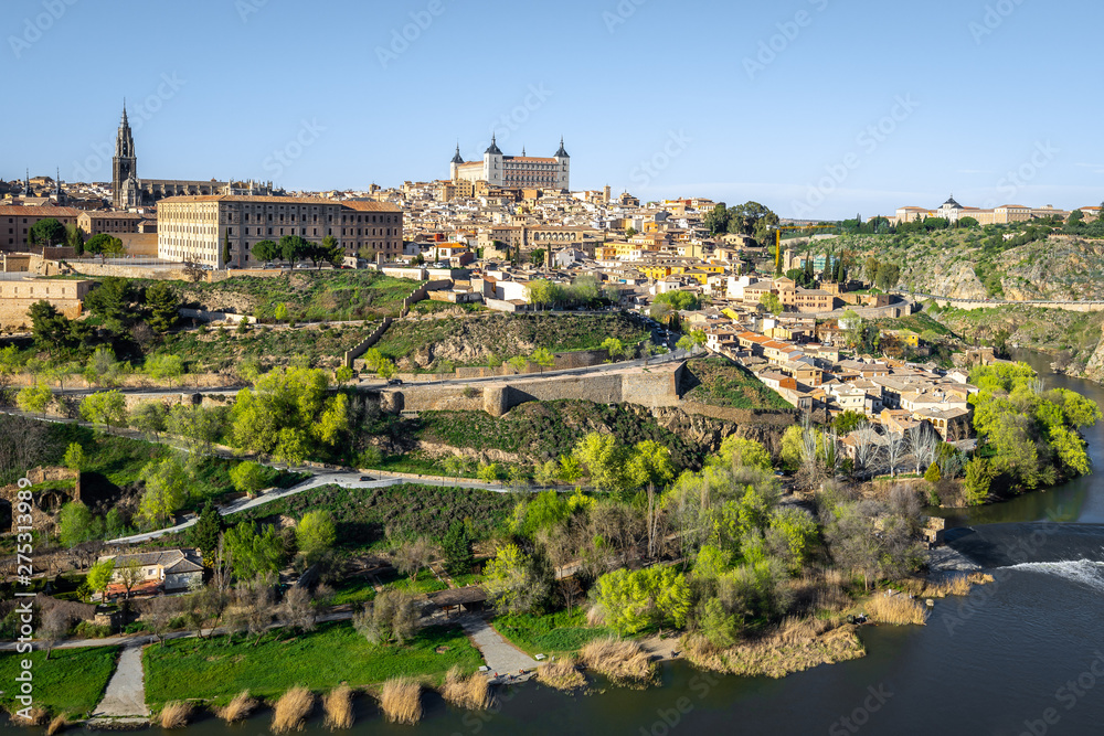 Panoramic view of Toledo, Castilla-La Mancha, Spain