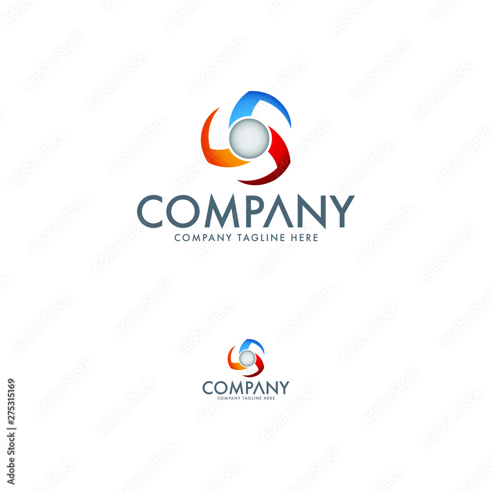 Technology logo template. Ventilator logo template Technology logo template. Ventilator logo template