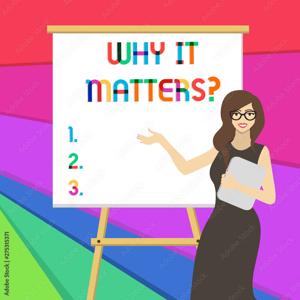 Handwriting text writing Why It Matters question. Conceptual photo ask demonstrating about something he think is important Handwriting text writing Why It Matters question. Conceptual photo ask demonstrating about something he think is important