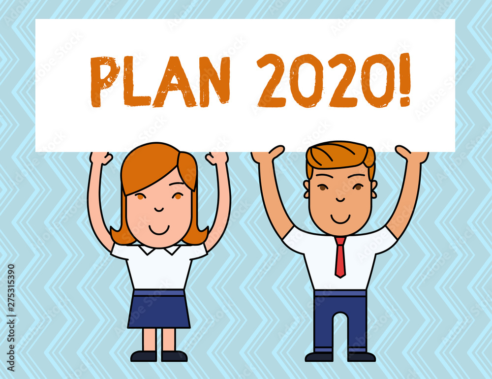 Writing note showing Plan 2020. Business concept for detailed proposal for doing or achieving something next year Writing note showing Plan 2020. Business concept for detailed proposal for doing or achieving something next year