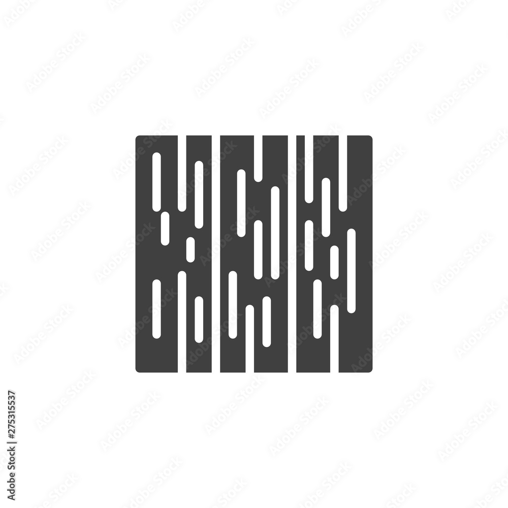 Wood floor vector icon. Wooden flooring plank filled flat sign for mobile concept and web design. Vertical parquet floor glyph icon. Symbol, logo illustration. Vector graphics Wood floor vector icon. Wooden flooring plank filled flat sign for mobile concept and web design. Vertical parquet floor glyph icon. Symbol, logo illustration. Vector graphics