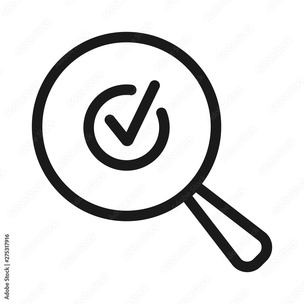 check mark, approve - minimal line web icon. simple vector illustration. concept for infographic, website or app. check mark, approve - minimal line web icon. simple vector illustration. concept for infographic, website or app.
