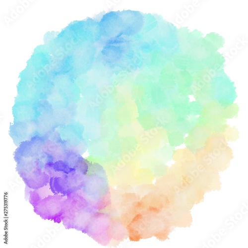 light gray, medium purple and baby blue watercolor graphic background illustration. circular painting can be used as graphic element or texture