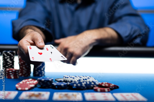 Foto Hold 'em Texas poker tournament at casino