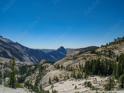 Yosemite National Park - View of Half Dome via Tioga Pass