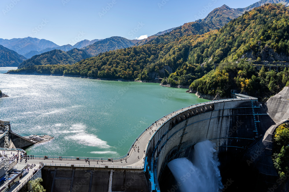 Kurobe Lake and River Dam