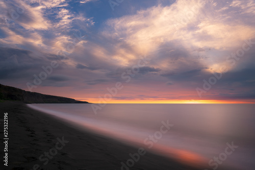 coucher de soleil sur la plage