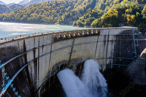 Hydro Power Station And People photo