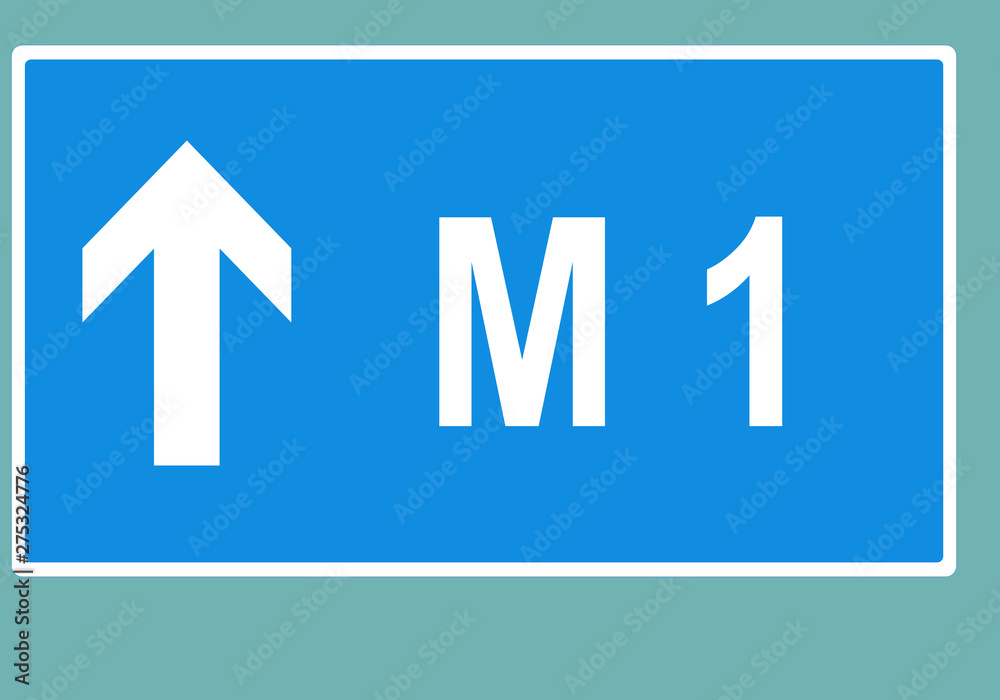 Expressway number sign with white arrow pointing forward Expressway number sign with white arrow pointing forward
