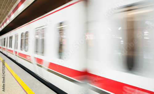 Subway Train Races By