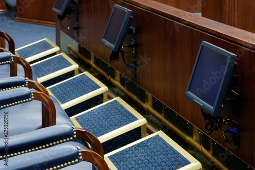 Viewing Screens in Jury Box photo