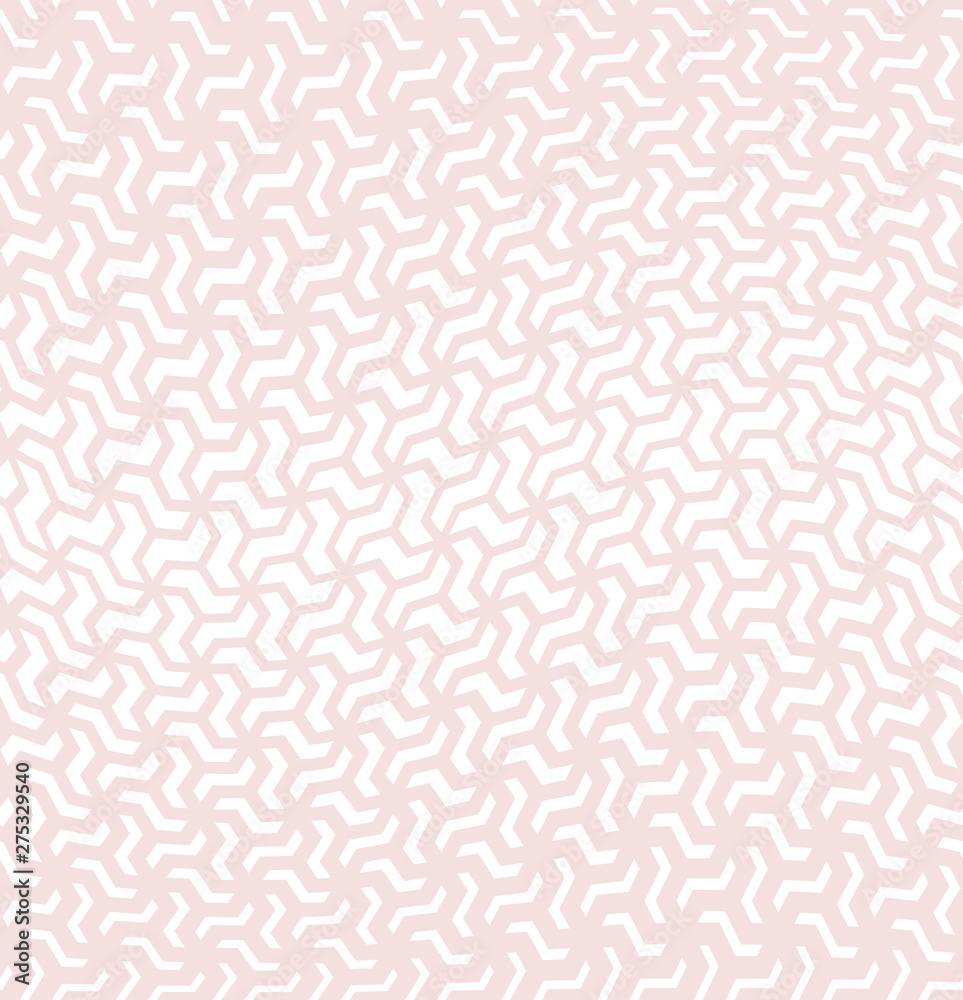 Abstract geometric pattern. Seamless vector background. White and pink halftone. Graphic modern pattern. Simple lattice graphic design