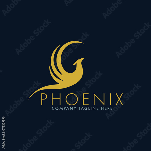Luxury Phoenix Logo Design Template