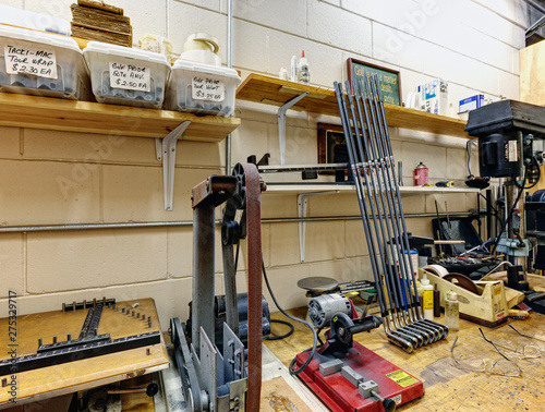 Workshop for Manufacturing Golf Clubs