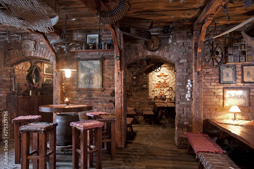 Rustic Restaurant Seating