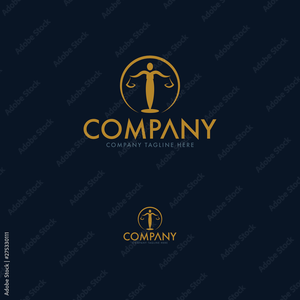Luxury Lawyer Logo Design Template