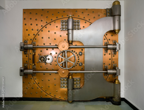 Closed vault door