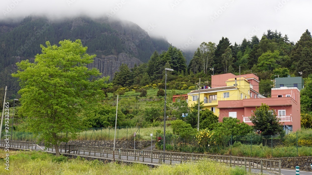 small village on teide volcano