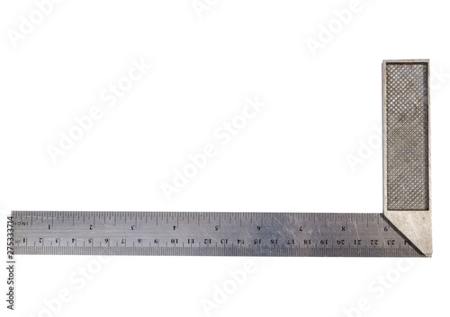 metal construction square isolated on white background