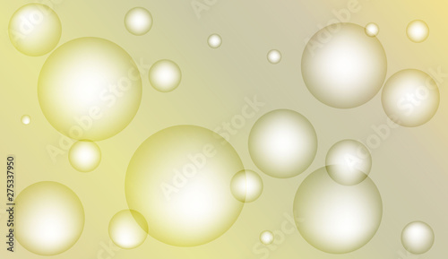 Background with bubbles. Design for your header page, ad, poster, banner. Pastel Gradient Color Vector illustration.