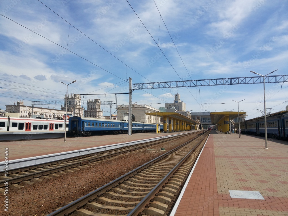 train station in Minsk Belarus train station in Minsk Belarus