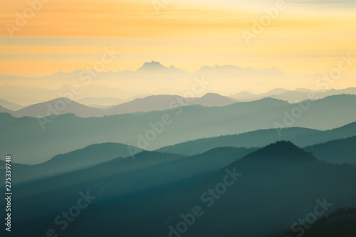 sunset in mountains © Tyler