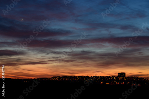 Beautiful sunset sky