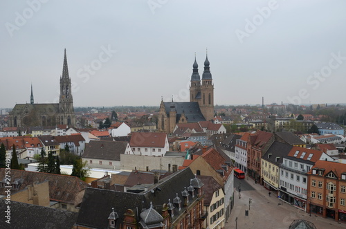 view over the city of Speyer, Germany