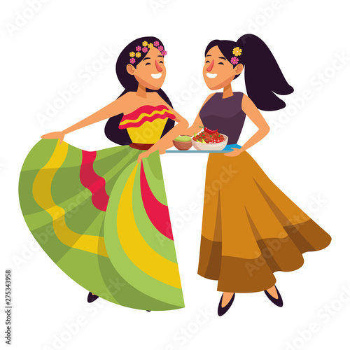 mexican traditional culture icon cartoon