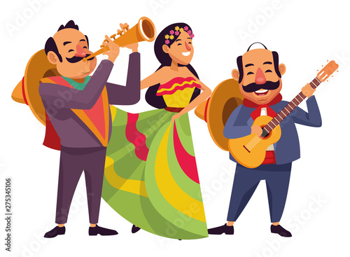 mexican traditional culture icon cartoon